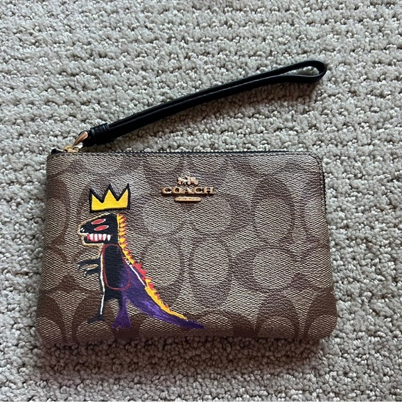 Coach | Bags | Coach X Jeanmichel Basquiat Corner Zip Wristlet In